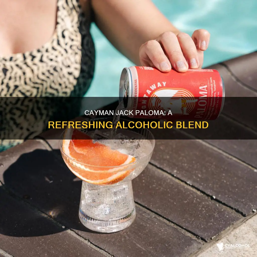 what kind of alcohol is in cayman jack paloma