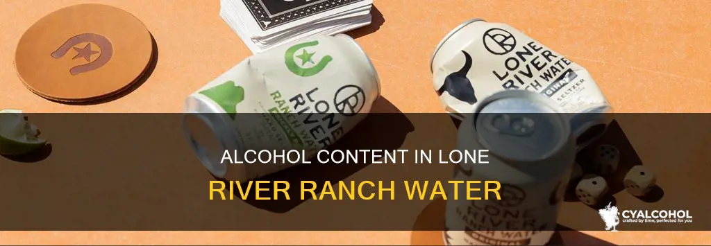 what kind of alcohol is in lone river ranch water