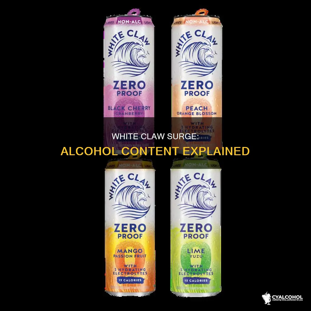 what kind of alcohol is in white claw surge