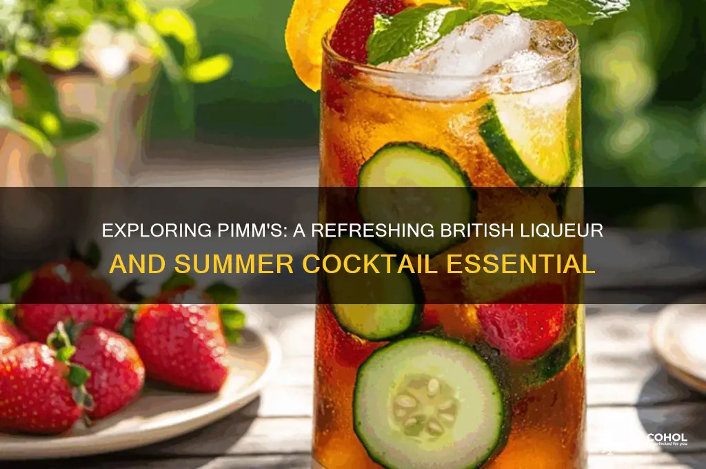 what kind of alcohol is pimms