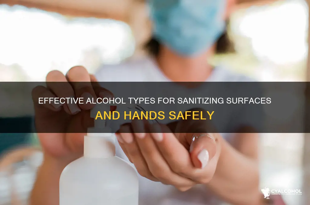 what kind of alcohol to sanitize