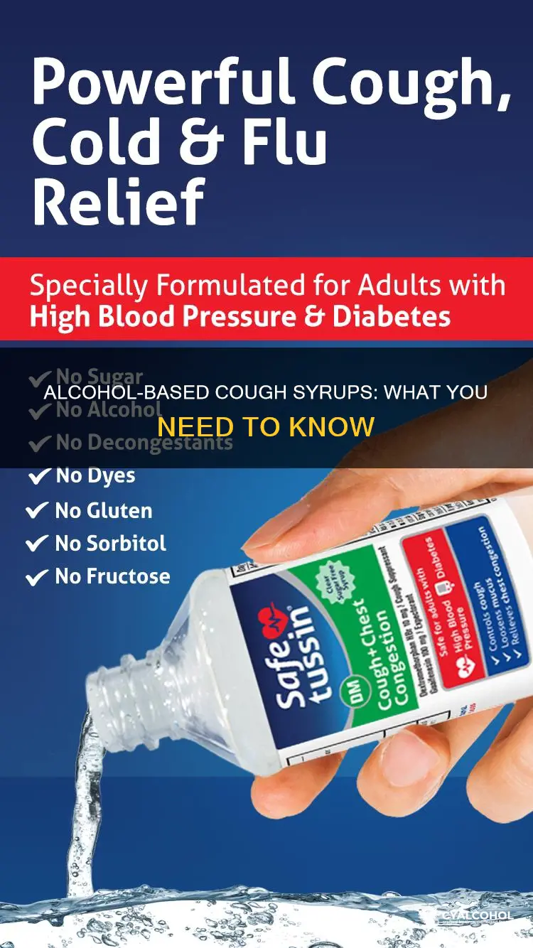 what kind of cough medicine has alcohol in it