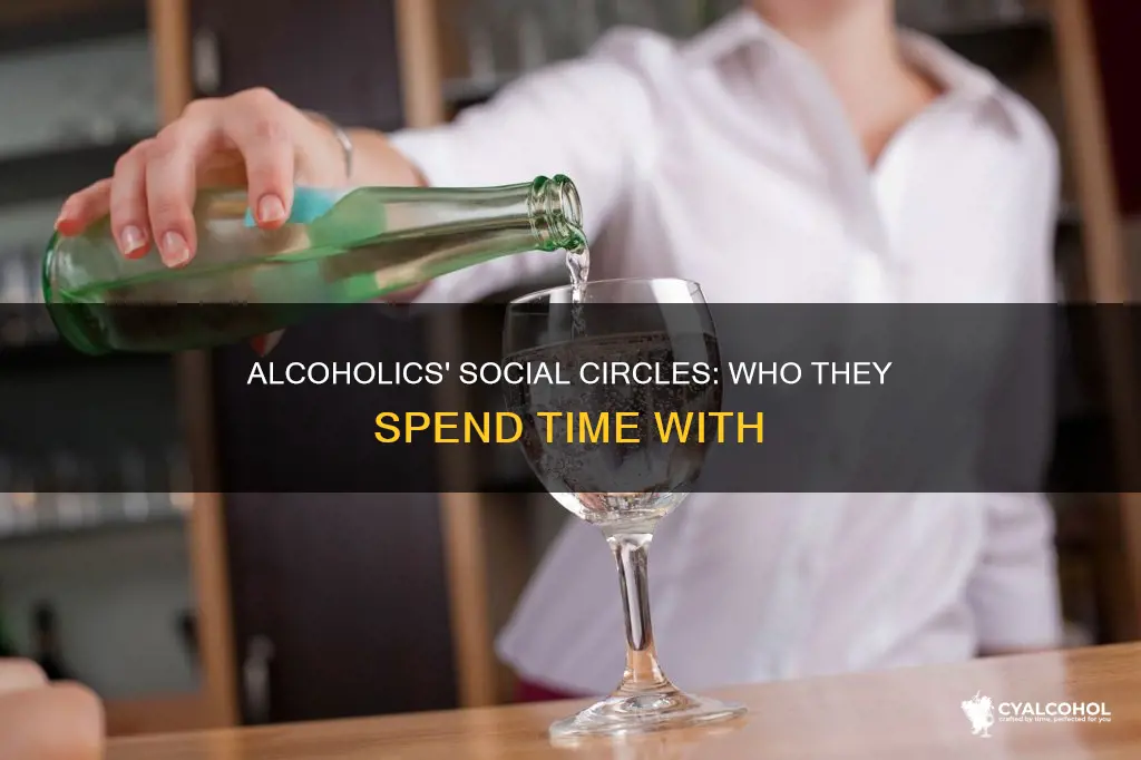 what kind of people do alcoholics hang out with