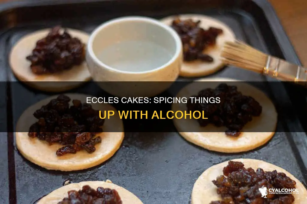 what kind of spices and alcohol go in eccles cakes