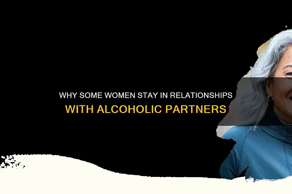 what kind woman stays with alcoholic