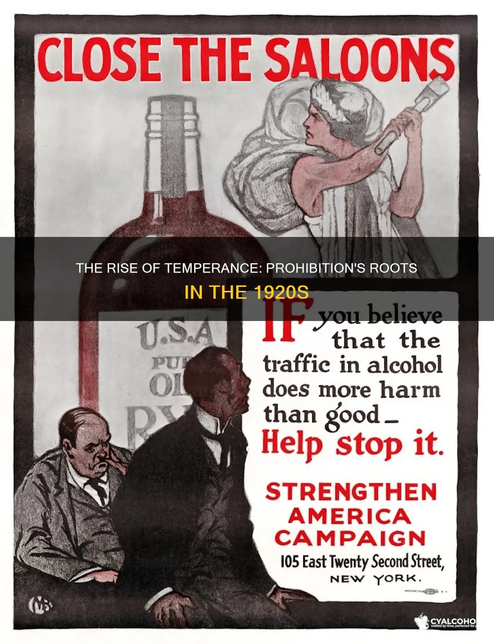 what led to the prohibition of alcohol in the 1920s
