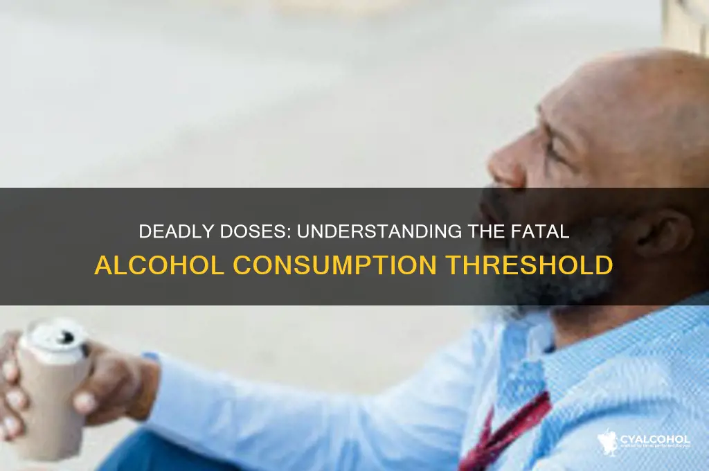 what level of alcohol is fatal