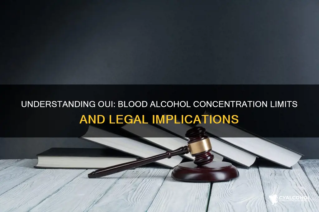 what level of alcohol is oui