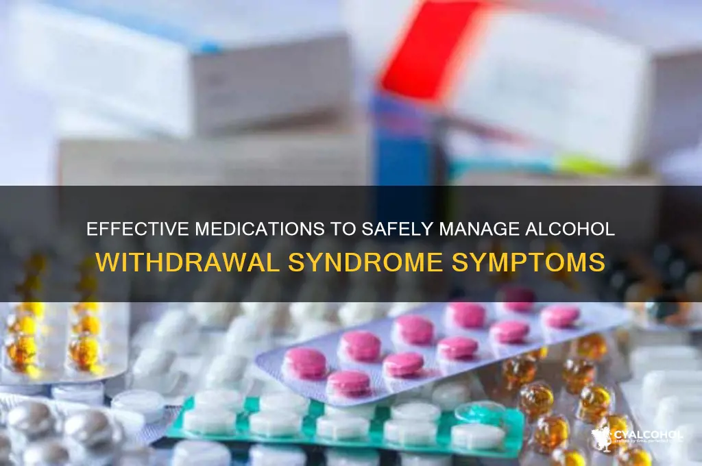 what med treats alcohol withdrawal syndrome