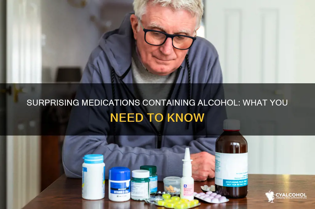 what medication has alcohol in it