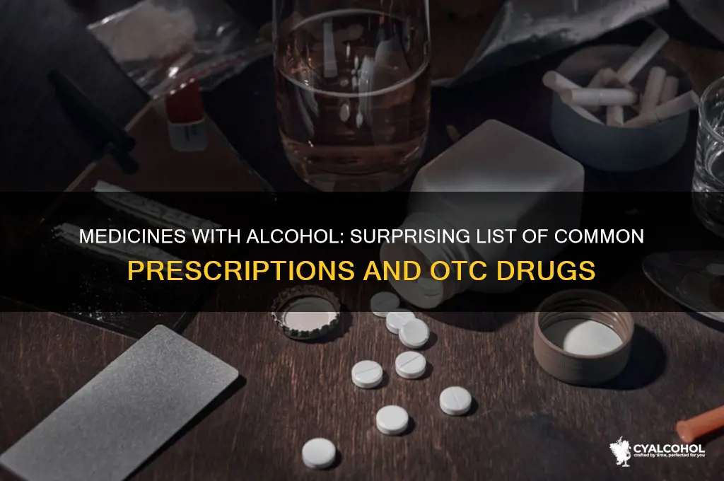 what medicines have alcohol in them