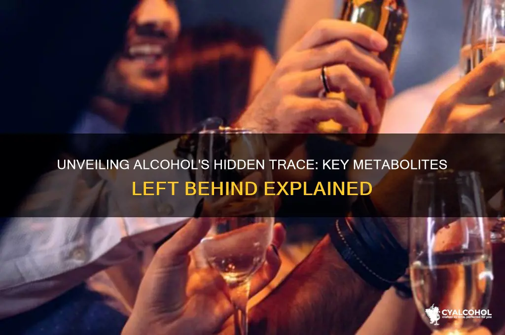 what metabolite does alcohol leave behimd