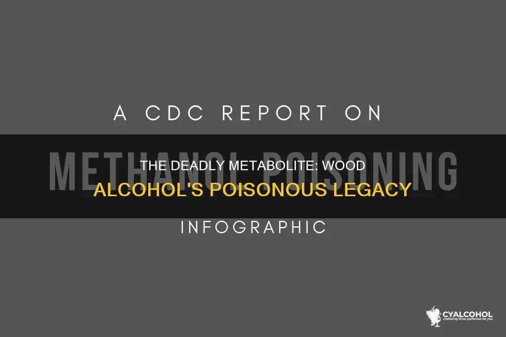 what metabolite is so poisonous that comes from wood alcohol