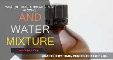 Breaking Benzyl Alcohol-Water Mixture: Effective Methods