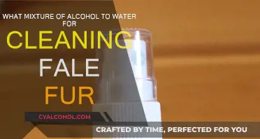 The Best Alcohol-Water Mix for Cleaning Fake Fur