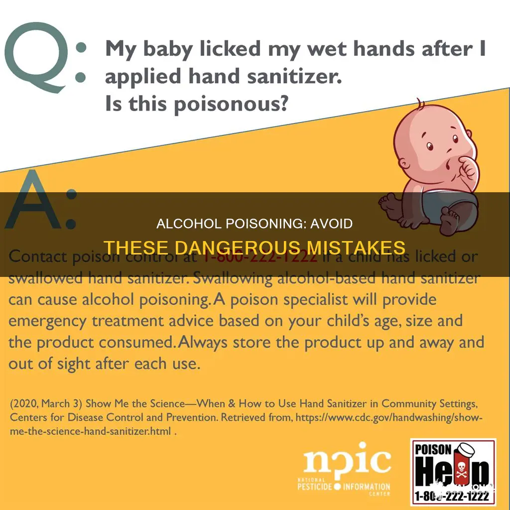 what not to do when you have alcohol poisoning