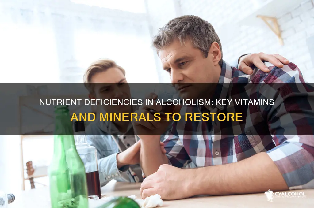 what nutrients are alcoholics deficient in