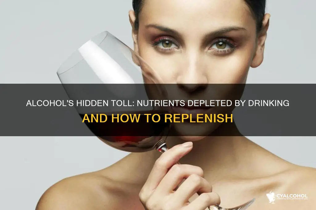 what nutrients does alcohol consumption deplete