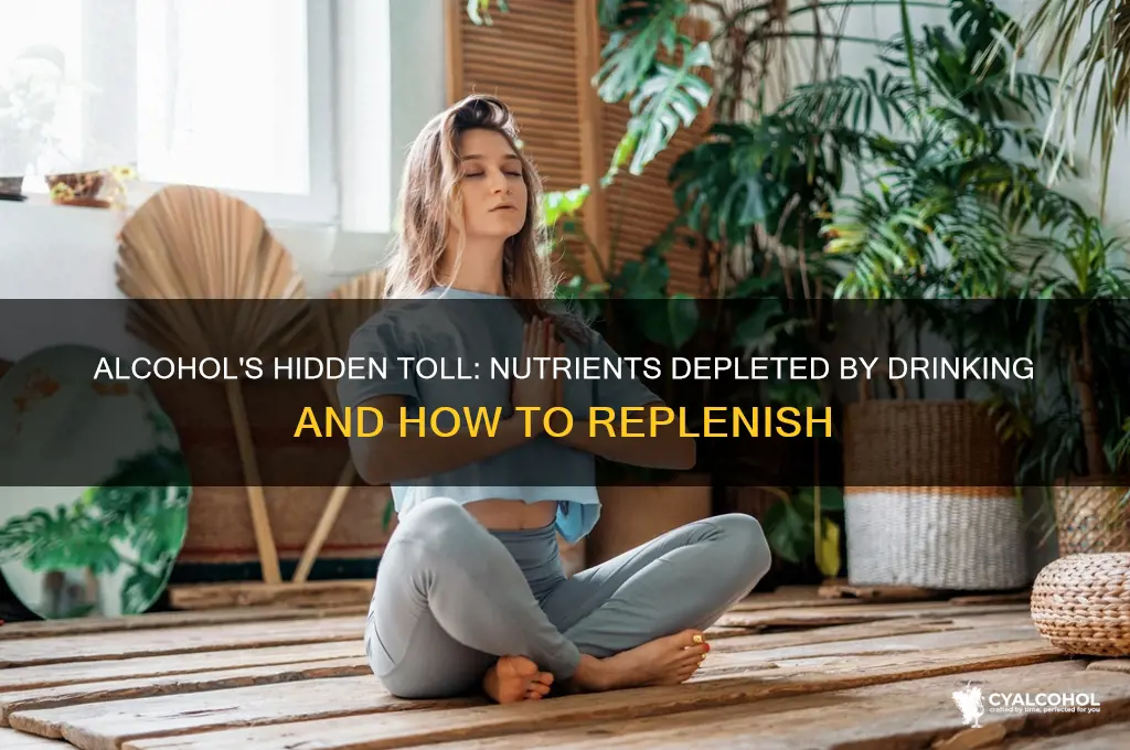 what nutrients does alcohol deplete