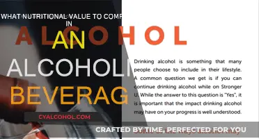Alcoholic Beverages: Nutritional Value Comparison