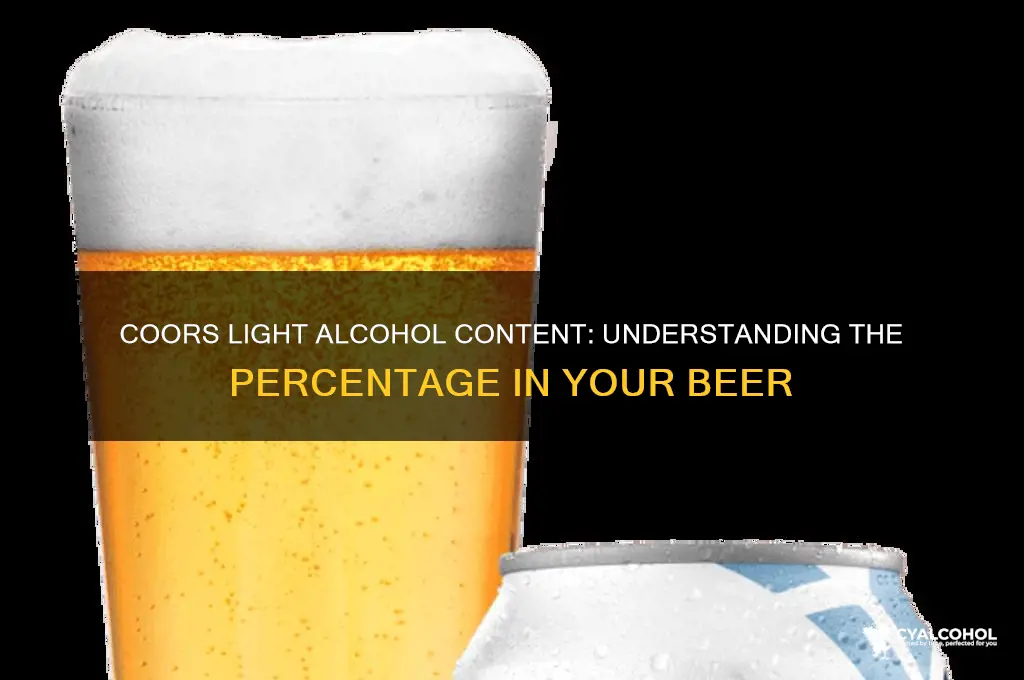what of alcohol is coors light