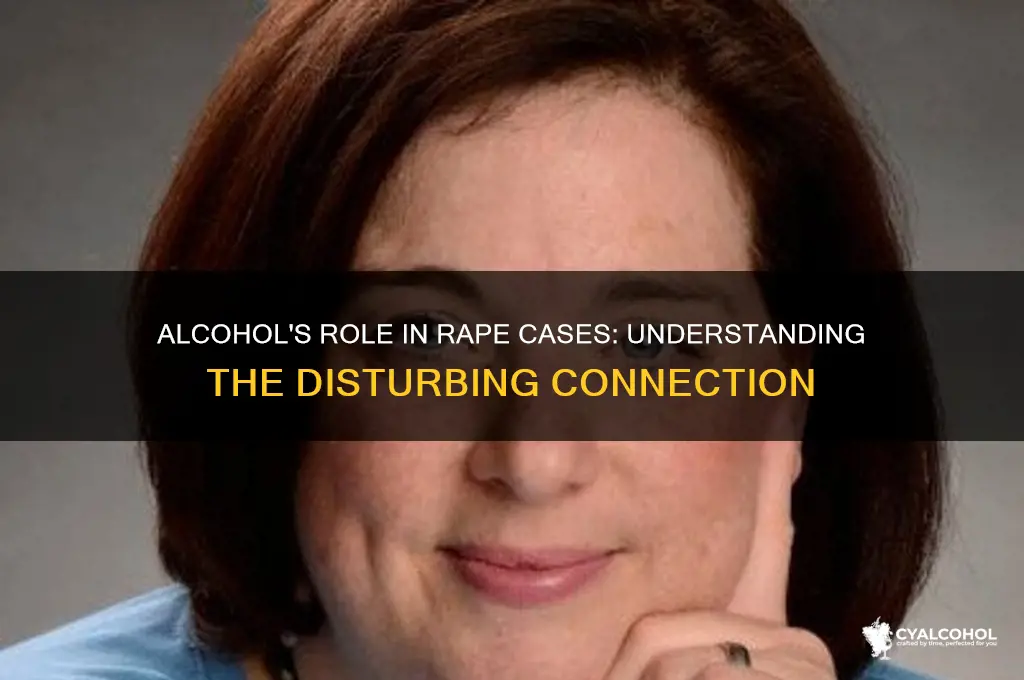 what of rape cases involve alcohol