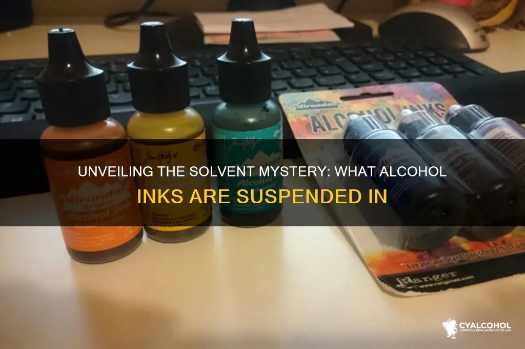 what olvent are alcohol inks in