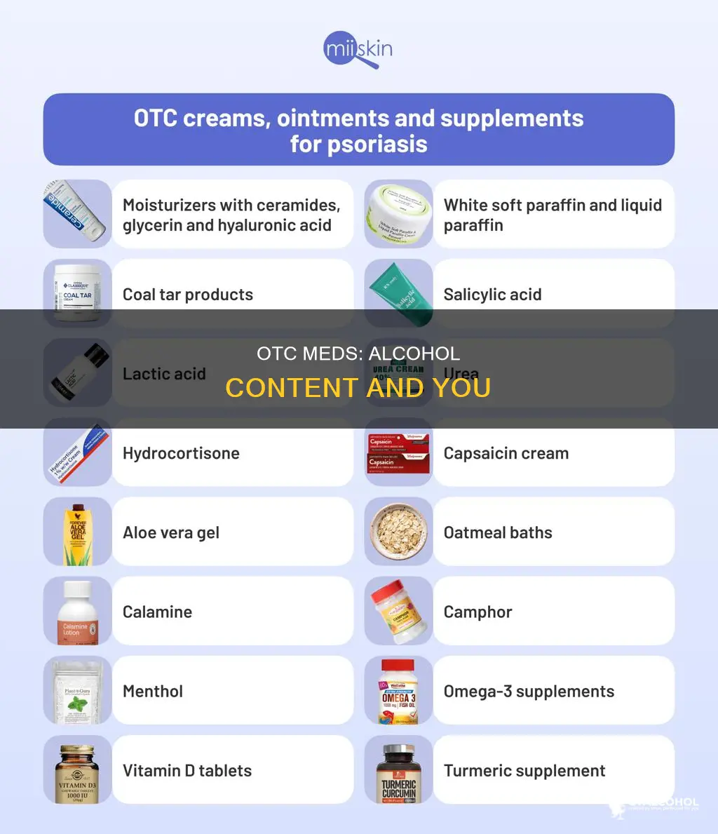 what over the counter meds have alcohol in them