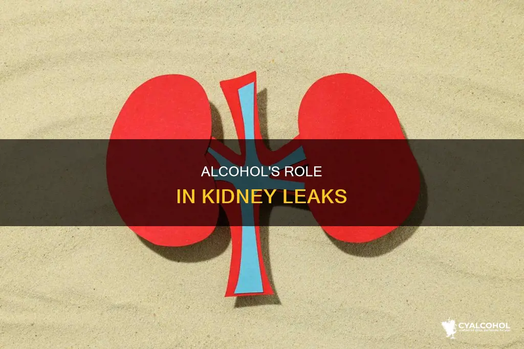 what part does alcohol play in leaking of kidneys