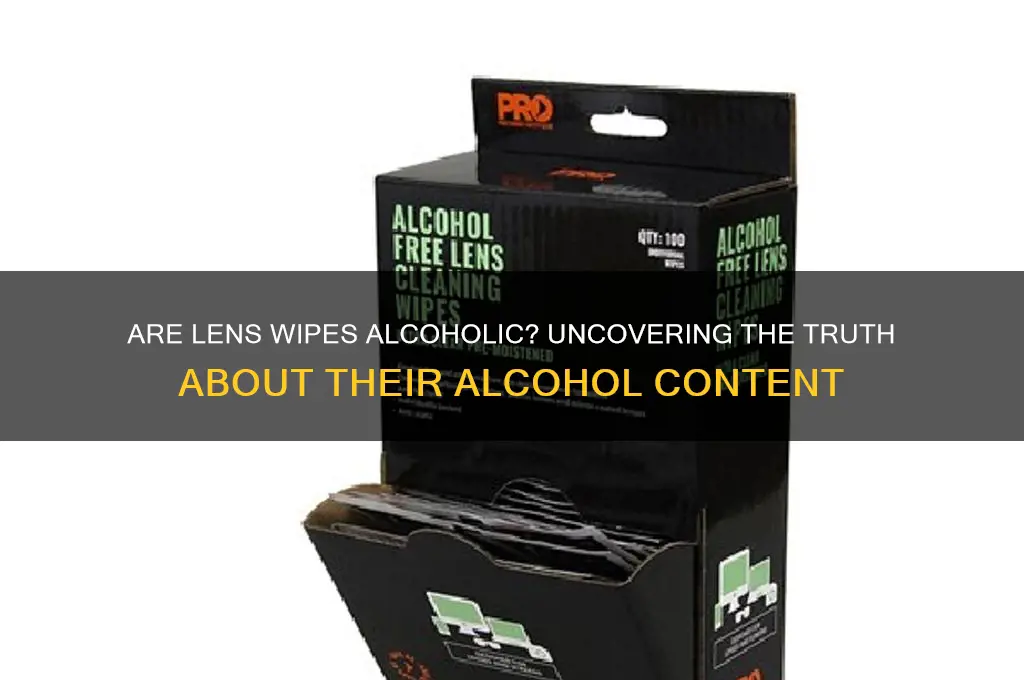 what percent alcohol are lens wipes