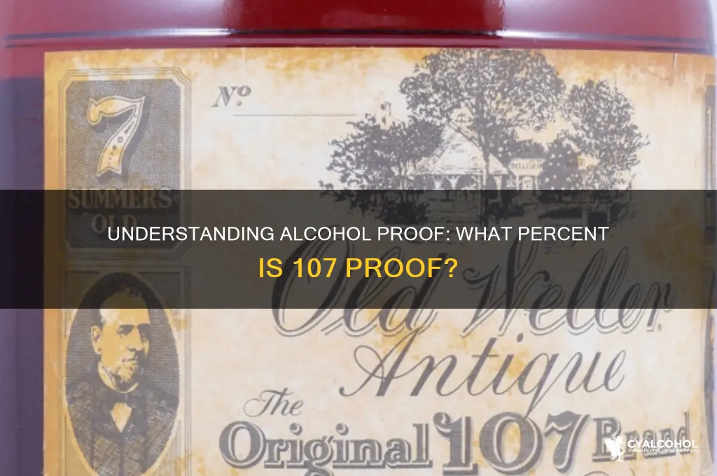 what percent alcohol is 107 proof