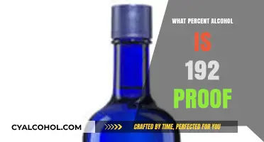 Understanding 192 Proof Alcohol: What Percent Alcohol Does It Contain?