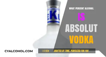 Absolut Vodka Alcohol Percentage: Unveiling the Proof in Every Bottle