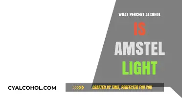 Amstel Light Alcohol Percentage: Unveiling the Light Beer's ABV Content
