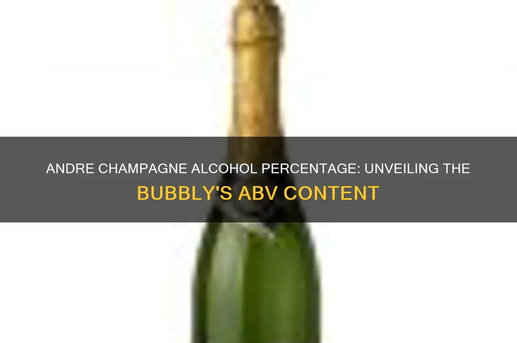 what percent alcohol is andre champagne