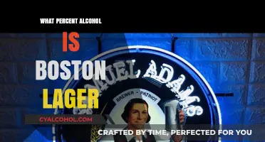 Unveiling Boston Lager's Alcohol Percentage: A Detailed Exploration