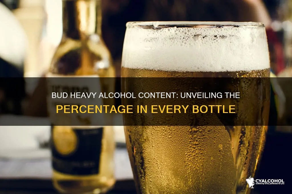 what percent alcohol is bud heavy