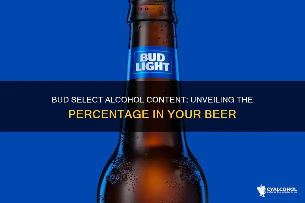 what percent alcohol is bud select
