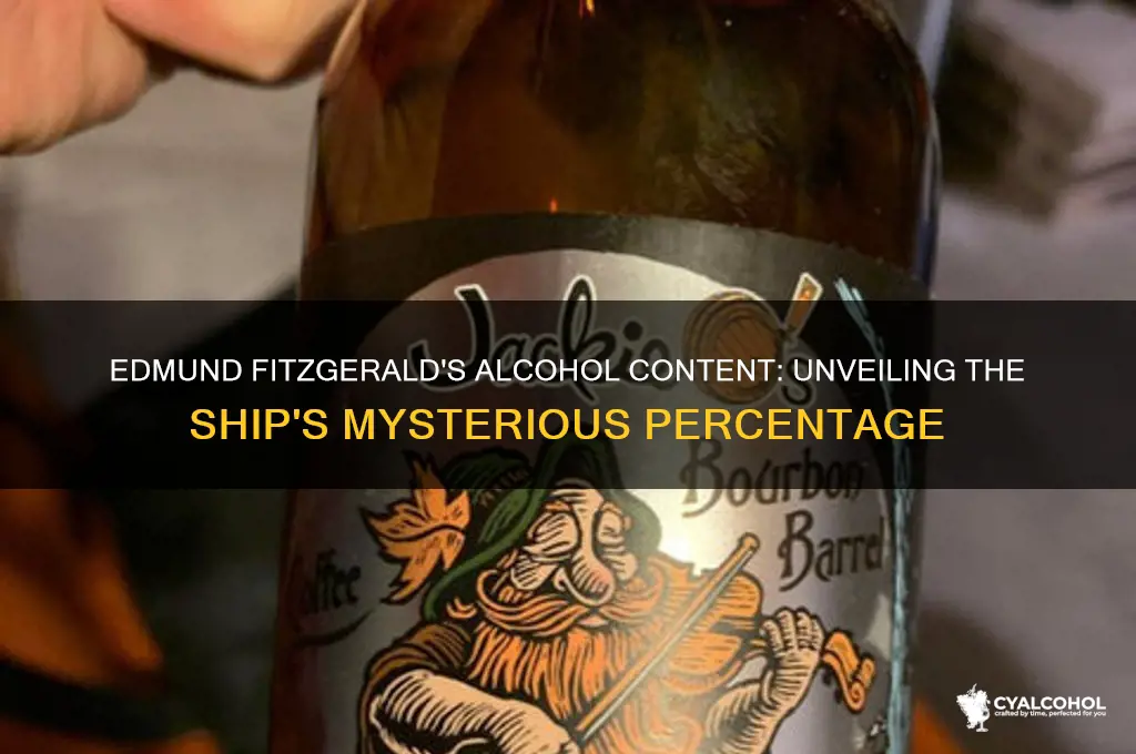 what percent alcohol is edmund fitzgerald