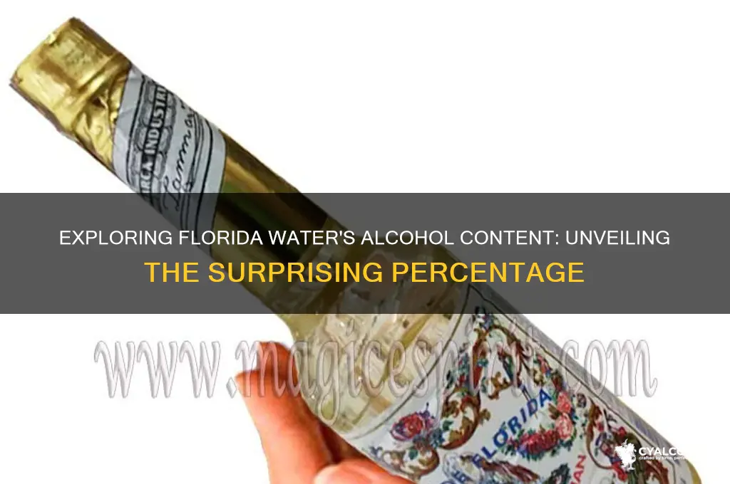 what percent alcohol is florida water