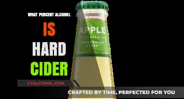 Understanding the Alcohol Percentage in Hard Cider: A Comprehensive Guide