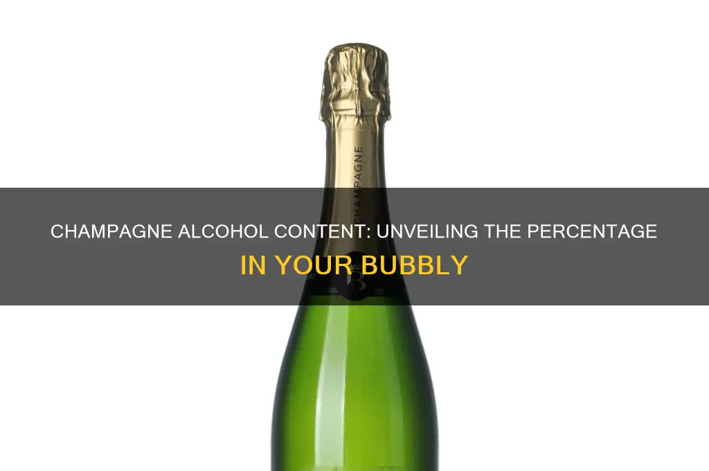 what percent alcohol is in champagne