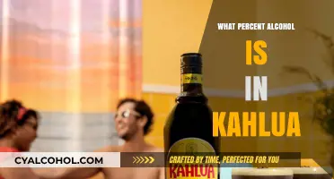 Kahlua's Alcohol Content: Unveiling the Percentage in Your Favorite Coffee Liqueur