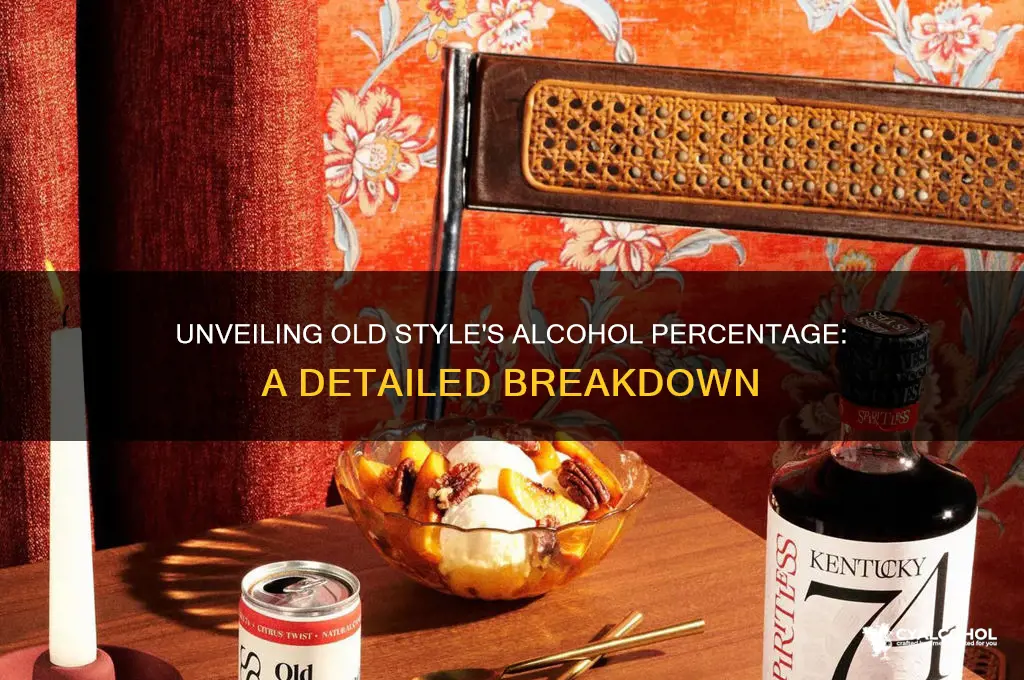what percent alcohol is old style