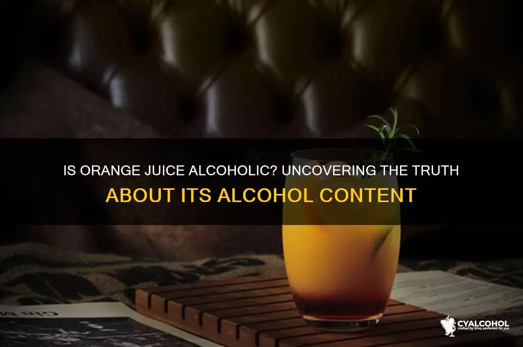what percent alcohol is orange juice