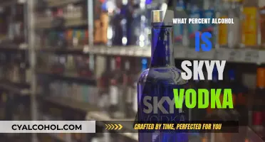 Skyy Vodka Alcohol Percentage: Unveiling Its Proof and Strength