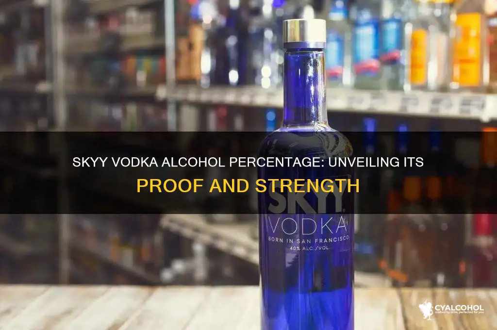 what percent alcohol is skyy vodka