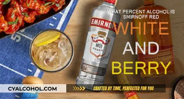 Smirnoff Red, White, and Berry Alcohol Percentage