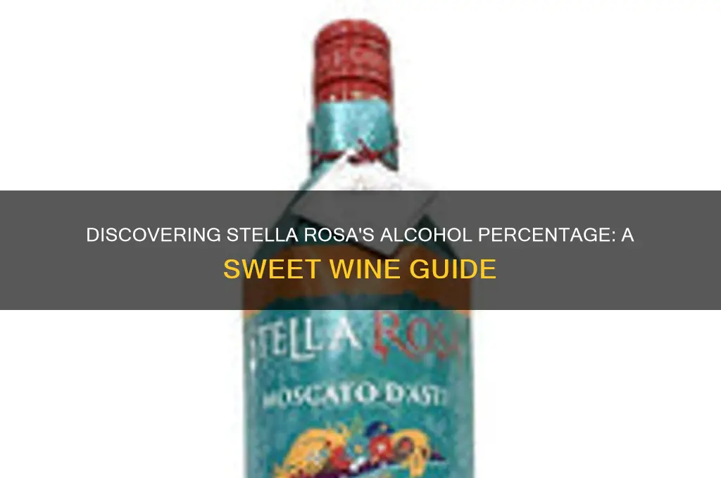what percent alcohol is stella rosa