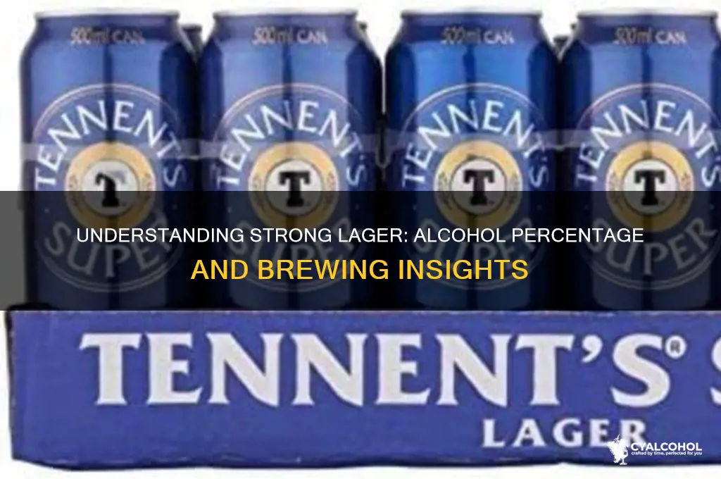 what percent alcohol is strong lager